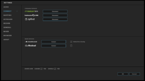 DJUCED Connect settings