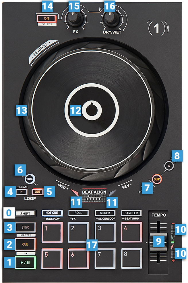 Hercules DJ Control Inpulse 300 DJ Controller w/ Built-in Soundcard and IMA